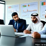 Home 18 유추의 이해를 돕는 다양한 예시 - A professional Middle Eastern office scene featuring diverse Arabic-speaking colleagues engaged in a...